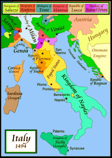 Papal States 1494. 