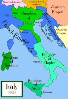  Italy in 1810. 